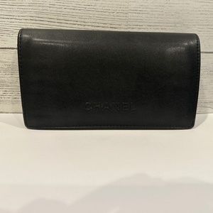 Chanel Black Soft Leather Sunglasses Case
